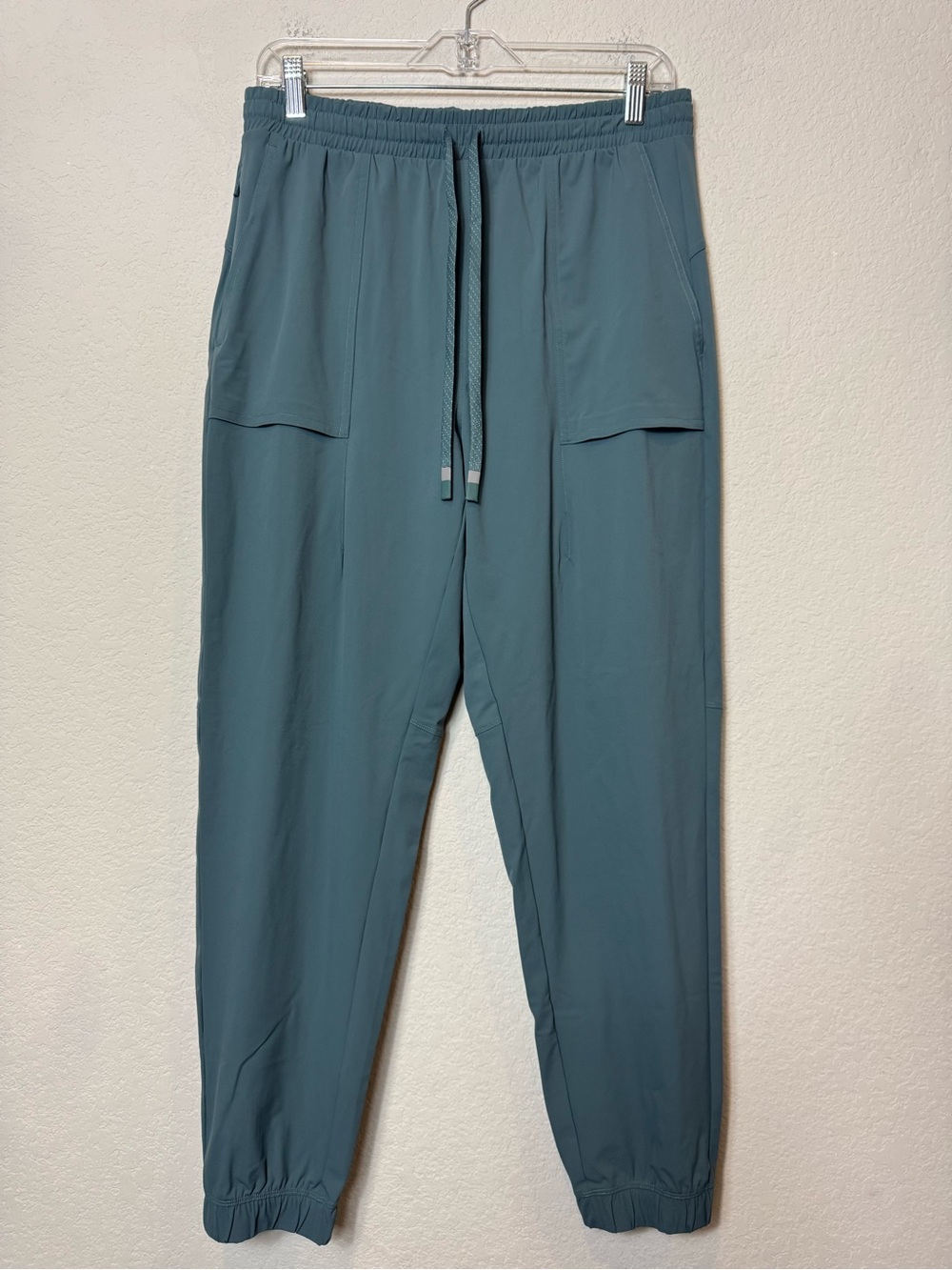 Fabletics Women’s Teal Drawstring Jogger Pants with Pockets Athleisure Casual L